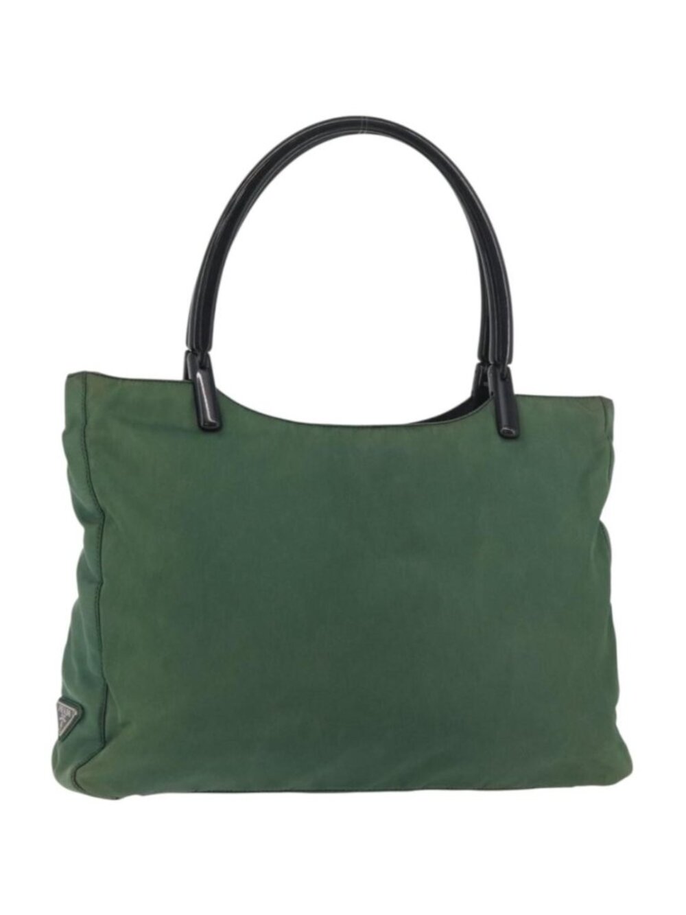 PRADA Tote Bag Nylon Green Black